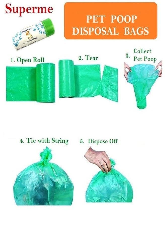 Superme Dog Poop Bags | Pack of 3 boxes (90 bags) Size 17 IN X 19 IN | Leak-Proof Bags for Discreet Disposal of PET POOP | Specially Designed For Big Size Dogs | Dog Potty Picker Bag - Image 5